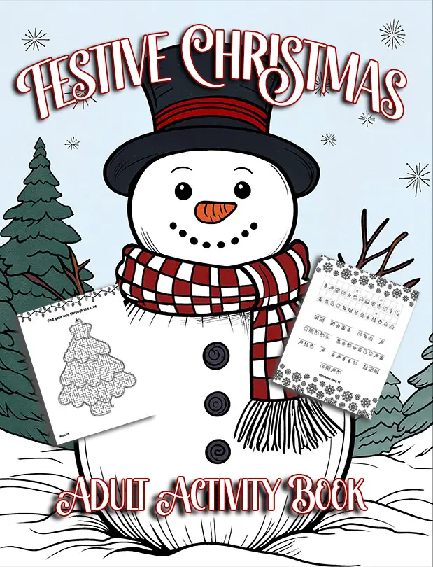 Cover of Festive Christmas Adult Activity Book