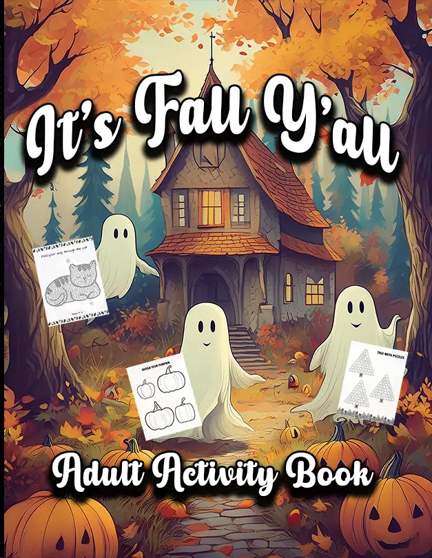 Cover of It's Fall Y'all Adult Activity Book